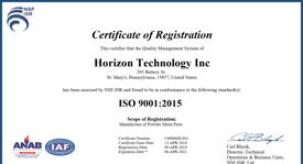 metal powder products ISO certification